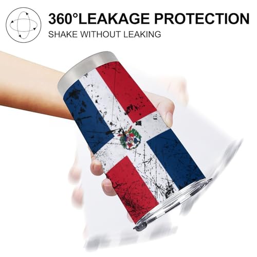 Portavasos para carro 4 piezas estilo Bandera Dominicana miniatura 6