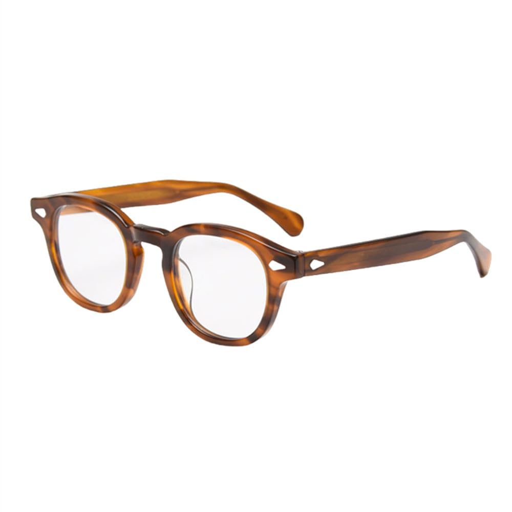 Nieten Acetat Brillengestell Damen Brillen Herren Brillengestell Klare UV400 Brille