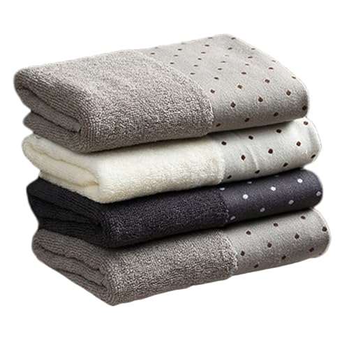 Serviette visage absorbante et douce lot de 4 lingettes coton bain