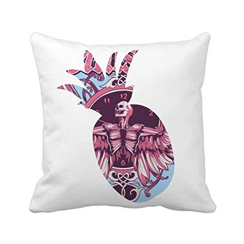 Housse de coussin ananas et pendule carrée lavable pour protéger et décorer - 2