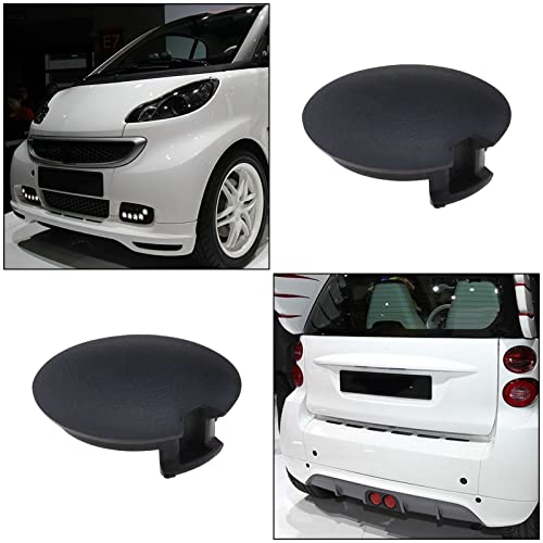 Create idea 2 Stück Stoßstange Abschlepphaken Abdeckung Kunststoff Kappe Ersatz A4518850122 4518850122C22A Kompatibel mit Mercedes-Benz Smart Fortwo W451 2008–2016