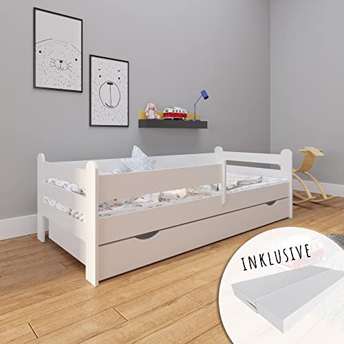 Kids Collective Kinderbett Jugendbett 80x160 | 90x200 cm mit Matratze und...