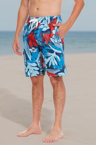 Image of Kanu Surf Men's Big Viper Extended Size Stripe Swim Trunk