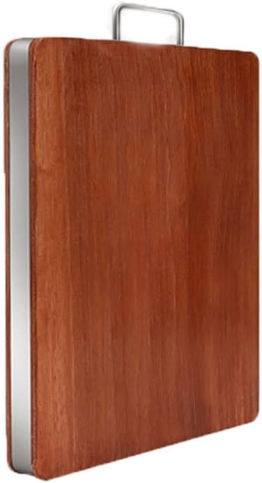 Wooden Cutting Board For Kitchen Double-sided Choing Board With Handles Professional Cutting Board For Meat Vegetable(Wood L)