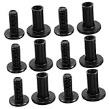 NUOBESTY Kit de Vis et Écrous Noirs avec Plaque de Serrage Anti-desserrage Fixation à SÃ...