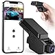 Veement Dashcam Auto Vorne Und Innen 2,5k+1080p, Mini Dash Cam Auto Kamera Mit 32-GB-Karte, Super-Nachtsicht, 4 IR-LEDs, 165° Weitwinkel WDR, G-Sensor, Loop-Aufnahme, 24H Parkmodus (Schwarz)