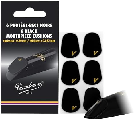 Vandoren VMCX6 - Pack de 6 protectores para boquillas, color negr...