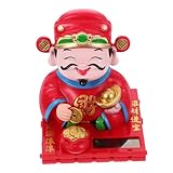 ARTSEWPLY 太陽エネルギー搭載 縁起良い招き猫 自動うなずき 手振り機能付き 車内ダッシュボード 家用ヴィンテージデコレーション