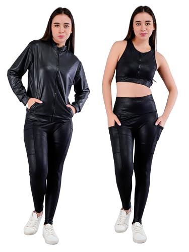 Image of SPLORR Premium Tights and Bra High Waist Stretchable Gym Tights Leggings Gym wear /Active Wear Yoga Pants Zumba /Dance Womens Workout Gym Tight Stretchable Workout Yoga Gym and Sports Bra Set