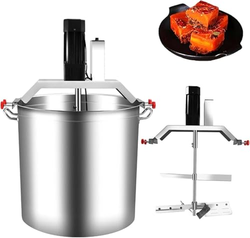 Batidora de Alimentos eléctrica Comercial de 40L, licuadora de Mermelada eléctrica, Equipo para Hacer mermeladas con raspador de Mezcla de 4 Cuchillas, para Hacer mermeladas, condimentos,