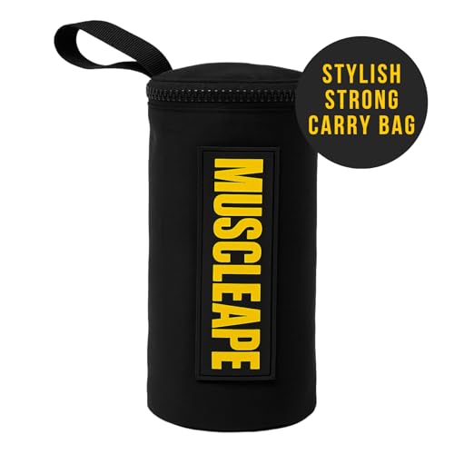 Image of Muscleape Wrist Wraps for Gym | SuperFabric Strength Support Straps for Heavy Lifting, CrossFit & Powerlifting | Adjustable Compression Wrist Support for atheletes- Superb Workout Wrist Stability & Protection. (Bumblebee, 32 Inches)