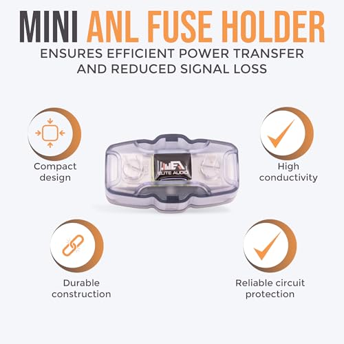 Elite Audio Premium 4 Gauge CCA Amplifier Installation Wiring Amp Kit, 2000 watt High-Power Wiring with Triple Shielded RCA’s and Mini ANL Fuse Holder - EA-PRMK4 Amp Install Kit