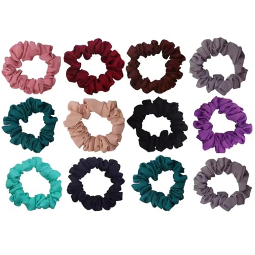 Image of GITGRNTH Soft Cotton Hair Ties for Women - No Damage Elastic Hair Bands - Durable Rubber Band for Women - Ideal Ponytail Holders - Comfortable Hair Accessories - Gentle on All Hair Types - Perfect for Thick and Thin Hair - Scrunches for Women - Kids Hair Rubber Band