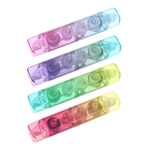 4 Pcs White Out Correction Tape 2 in 1 Correction Rollers Gradient Correction Tape and Adhesive Tape School Supplies