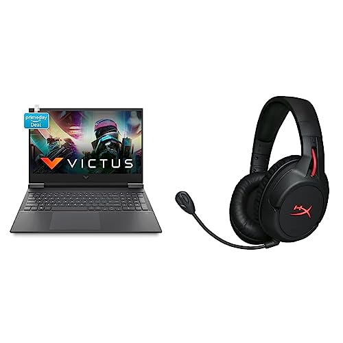 Image of HP Victus Gaming Laptop 11th Gen Intel Core i5-11400H16.1 inch(40.9 cm) FHD IPS Gaming Laptop & HyperX Cloud Flight - Wireless Gaming Headset for PC /PS4