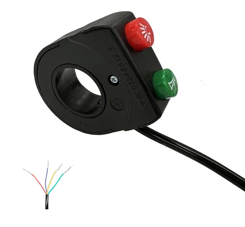 Electric Bike Steering Horn Switch DK11 12V-72V 22mm Handlebar Ebike Modification Parts