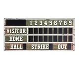 Stylecraft WI52445DS SC-WI52445 21 7/8' x 48' - Wooden Score Board Wood Sports and Hobbies Wall Sculpture