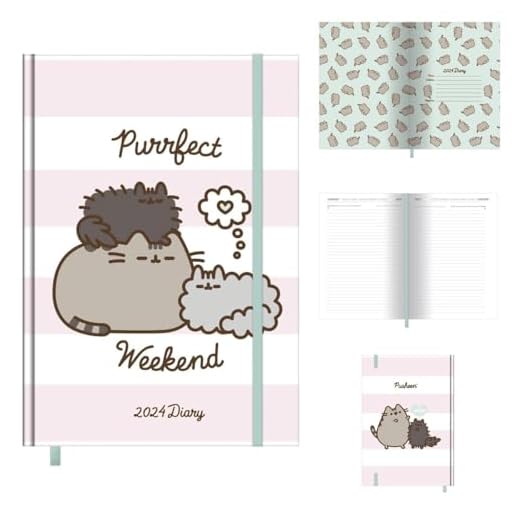 Pusheen diario 2026 Purrfect Weekend