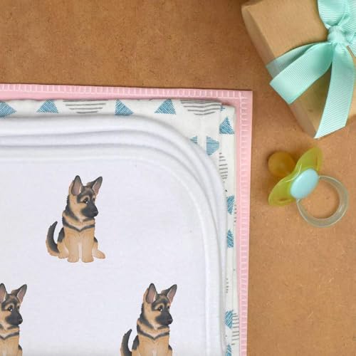 Azeeda 'Adorable German Shepherd Puppy' Baby Burp/Wash Cloth (BC00033658)3