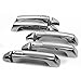 ZMAUTOPARTS For Hummer H3 Door Handle + Tailgate Covers Trim Bezel ABS Chrome