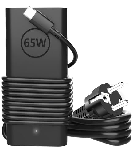 Neues Dell 65W USB C Laptop Ladegerät,Für Latitude 3160 3180 3340 3380 3460 3470 3480 3550 3560 3570 5250 5280 5290 5450 5480 7280 7390 7480 7490 XPS 13 Ultradünne Netzadapter