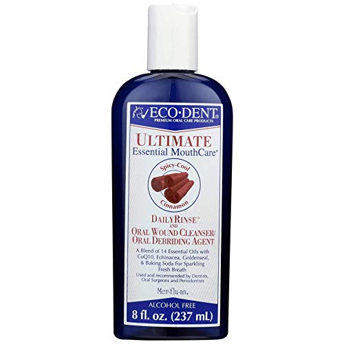 Eco-Dent Ultimate Daily Mouth Rinse, Cool Cinnamon 8 oz