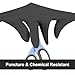 GLOVEWORKS Black Disposable Nitrile Industrial Gloves, 5 Mil, Latex & Powder-Free, Food-Safe, Textured, Large, Box of 100