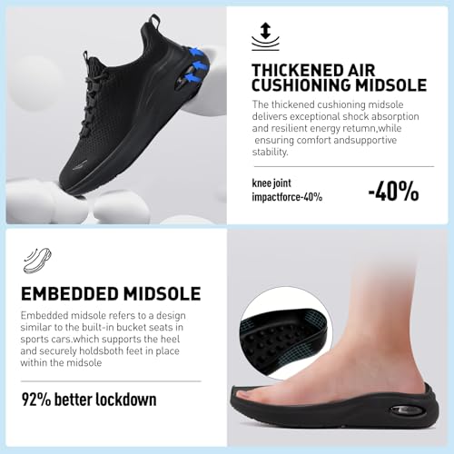 Image of Wide Toe Box Shoes Women Slip on Sneakers with Arch Support, Extra Wide Width Comfort Walking Shoes for Plantar Fasciitis, Zero Drop Cushion Tennis Gym Shoes