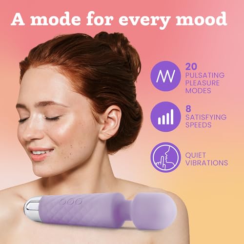 Image of Oliver James Wand Vibrator Sex Toy - 20 Patterns 8 Speeds Long Battery Life