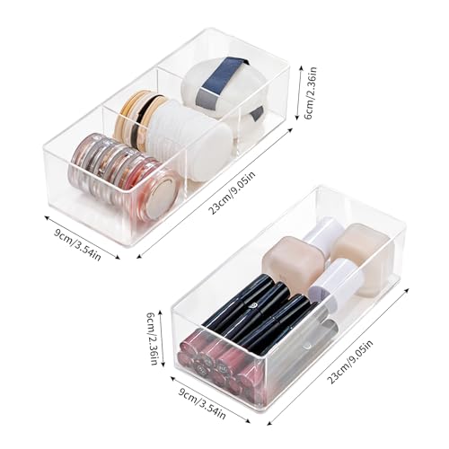 LUBOXIN Set of 2 Make Up Drawer Organiser - Image 2