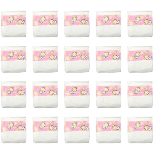 CHAREX Reborn Baby Doll Diapers - 20 Pieces Pack Newborn Diapers, Doll Accessories for 18-24 Inch Reborn Dolls