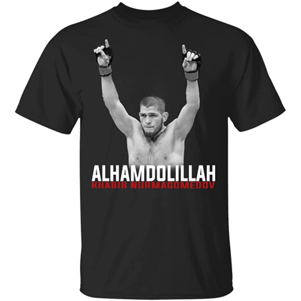 Khabib Nurmagomedov Alhamdulillah T-Shirt Men's Tee Shirt Short Sleeve