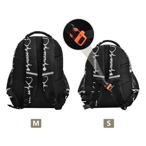 Nurse Pattern Backpack for Kids Elementary School Bag Boys Girls Bookbag Travel Backpack Daypack3