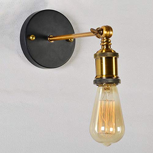 Lampada da Parete, Lampada da Parete retrò, Lampada da Parete con Finitura E27, Applique per Interni Adatta per l'illuminazione del Bar della Camera da Letto
