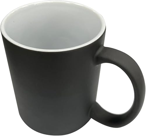 Miniatura 5 de MR.R 6 juegos de 11 oz sublimación en blanco negro mágico color cambiante de color mágico taza de cerámica con superficie brillante mate