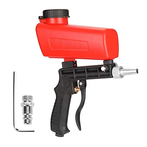 JMorCO Airbrush-Set, 90 psi, tragbare DIY-Sandstrahlmaschine, Sprüh-Airbrush-Mini-Strahlgerät, Sandstrahler, Rostschutz, verstellbare Sandstrahlmaschine