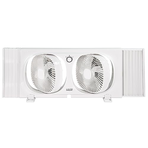 Comfort Zone LC329WT Living Comfort Twin Window Fan thumb #1
