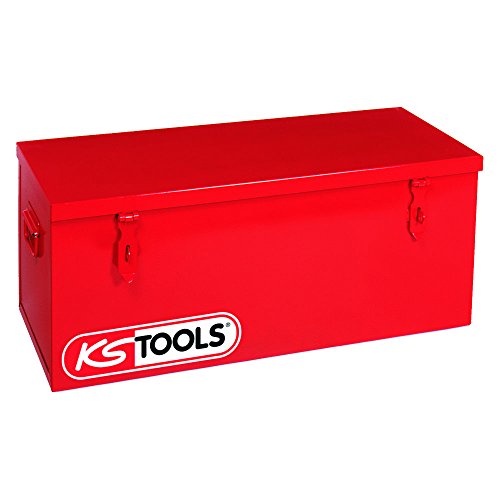 KS Tools 999.0160 - Coffre de chantier sans plateau - 670 x 350 x 350 mmFermeture métallique - Cadenassable - Poignées renforcées - Plateau amovible inclus