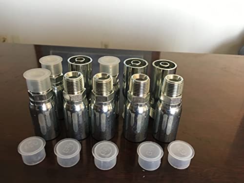 MP-08-08, 10 PK, 1/2' Hose x 1/2' NPT Male Pipe Hydraulic Hose Fittings HY 8U108