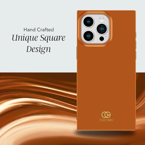 Image of COCOMII Rectangle for iPhone 15 Pro Case, Glossy Cognac