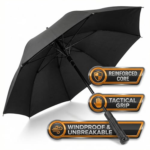 Uzi Tactical Self Defense Umbrella – Windproof...