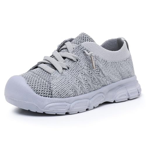 Ahannie Toddler Shoes Boys Girls Sneakers Kids Wide Toe Barefoot Slip-On Breathable Tennis Shoes(Toddler/Little Kid)