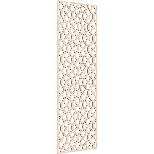Image of 37 3 /8 inch W x 94 3 /8 inch H x 1 /4 inch T Resort Decorative Fretwork Wood Wall Panels, Red Oak