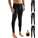 [HISITOSA] あったかインナー メンズ ズボン下 3/5枚組 前開き ステテコ ロングパンツ 厚手 保温 防寒 肌着 メンズ 冬服 ﻿ (JP, アルファベット, XL, 3枚組-ブラック)