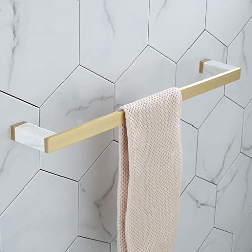 Porte-serviettes léger barre simple en marbre véritable
