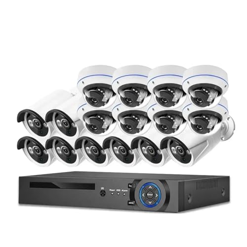16CH 4K POE ZLeBJVXe NVR [Vm IP JZbg 8MP O CCTV rfIĎ NVR Lbg(1T,16CH NVR 16 CAMERA_EU PLUG)