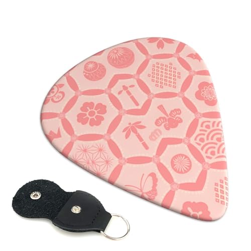 和風 和柄 エレキギター ベース用ピック ウクレレ ギター 弦楽器 アニメ ファッション 音楽愛好家 0.46mm