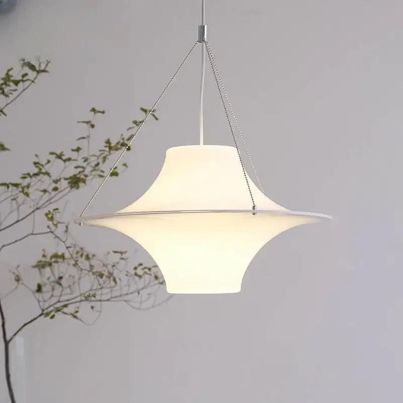 Lampe à suspension crème de style médiéval D50cm pour salon et chambre