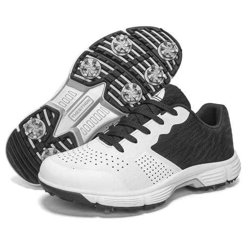 Image of Waterproof Professional Golf Shoes Men Spikes Golf Sneakers Male Outdoor Anti Slip Walking Footwears