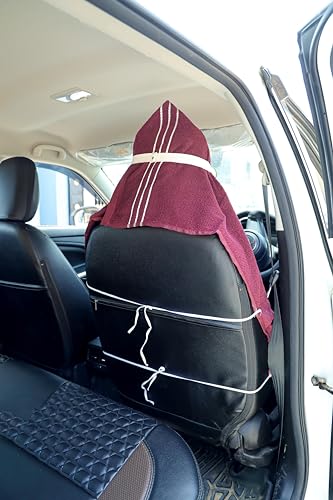 Image of ROMAN HOME 100% Superfine Cotton Solid Large Luxury Office Chair Towel with Tie Knot 450 GSM - (Pack of 1) Original Product AS PER Picture Shown (1, car Marron)